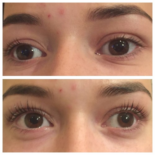 Lash Lift before and after